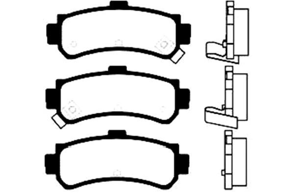 KAVO PARTS Комплект тормозных колодок, дисковый тормоз BP-6555